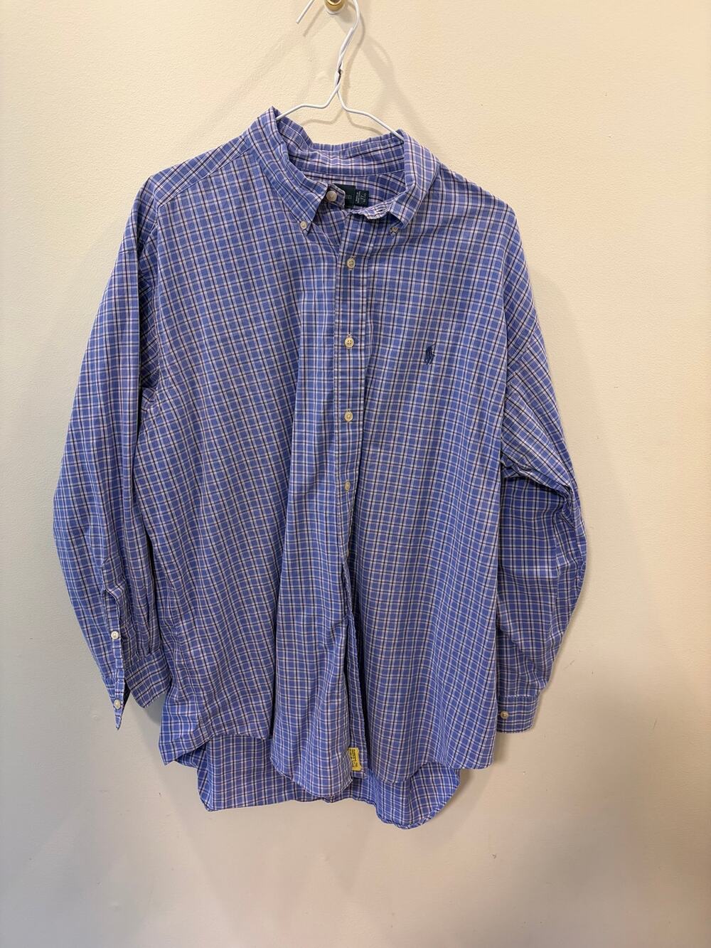 Ralph Lauren Yarmouth Button-Down | 17/33 | Blue Plaid 👔